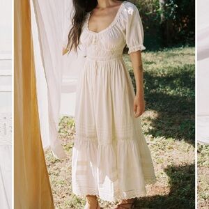 Christy Dawn Cream Midi Dress